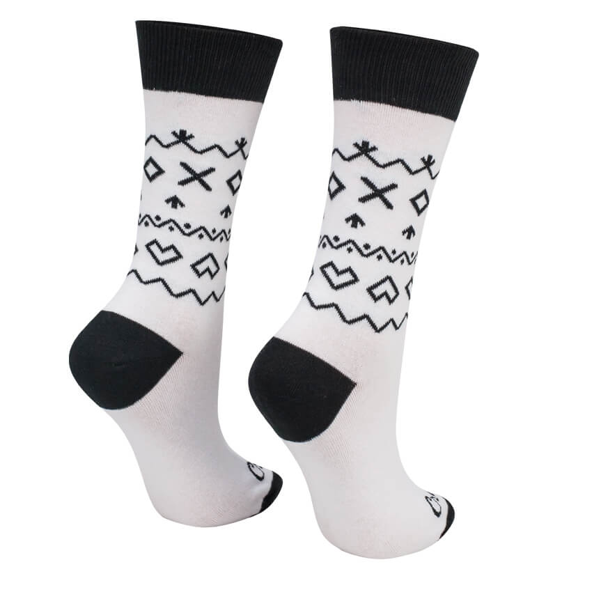 Ponožky biele Čičmany 