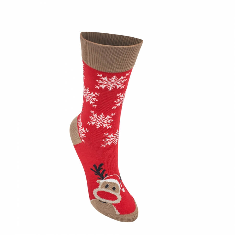 Ponožky vianočný sob